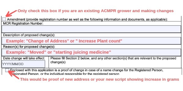 example canada marijuana license form existing grower change of address